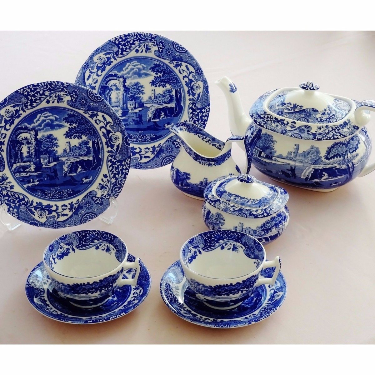 スポード ブルーイタリアン 2人用ティーセット | 神戸セレクト（輸入