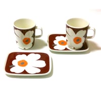 マリメッコmarimekko  ウニッコ60th 73700-139 マグ250ml+プレート15x12cm 4ピース【御結婚御祝・内祝・新築御祝・還暦御祝・御礼・寿・ギフト包装可能】