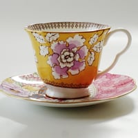 Wedgwood（ウエッジウッド）　ハーレクイーンコレクション　バタフライブルーム_ティーC/S　イエロー