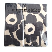 マリメッコmarimekko　ペーパーナプキン 552664 ウニッコ リネン/ブルー 33cm 33cm　20枚入り