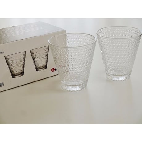 iittala (イッタラ） KASTEHELMI (カステヘルミ） タンブラー 300ml 2個セット 　クリア【御結婚御祝・内祝・新築御祝・還暦御祝・御礼・寿・ギフト包装可能】
