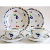 【北海道から発送】リチャードジノリ★フィオーリヴェルディ★フルーツソーサー　2枚 北海道から発送】リチャードジノリ☆フィオーリヴェルディ