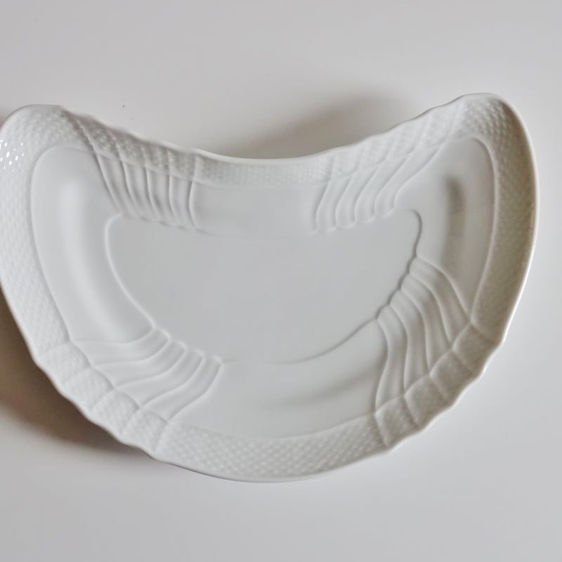 リチャードジノリ　ベッキオホワイト クレセントディッシュ リチャードジノリ ベッキオホワイト クレセントディッシュ