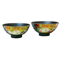 九谷焼  組飯碗 金花詰K8-469(K7-457)【セット　プレゼント　ギフト　ブランド食器】【御結婚御祝・内祝・新築御祝・還暦御祝・御礼・寿・ギフト包装可能】