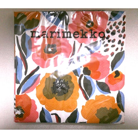 マリメッコmarimekko　ペーパーナプキン791495 ロサリウム ホワイトローズ 20枚入り