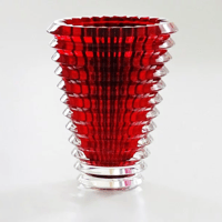 ﾊﾞｶﾗ Baccarat  ｱｲ ﾍﾞｰｽ ｵｰﾊﾞﾙ ﾚｯﾄﾞ15cm 2-807-199（バカラリボン付属）【御結婚御祝・内祝・新築御祝・還暦御祝・御礼・寿・ギフト包装可能】