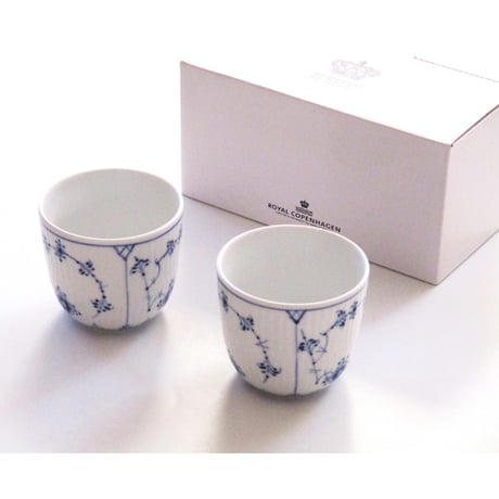 ロイヤルコペンハーゲンROYAL COPENHAGEN　ブルーフルーテッドプレイン　カップペア101149【御結婚御祝・内祝・新築御祝・還暦御祝・御礼・寿・ギフト包装可能】