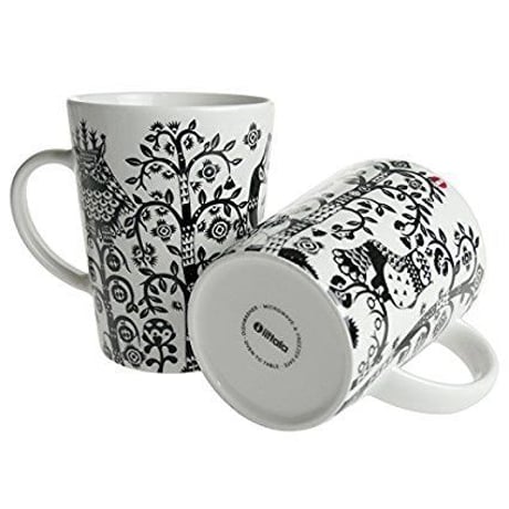 iittala (イッタラ）　タイカ　マグペア　ブラック【御結婚御祝・内祝・新築御祝・還暦御祝・御礼・寿・ギフト包装可能】