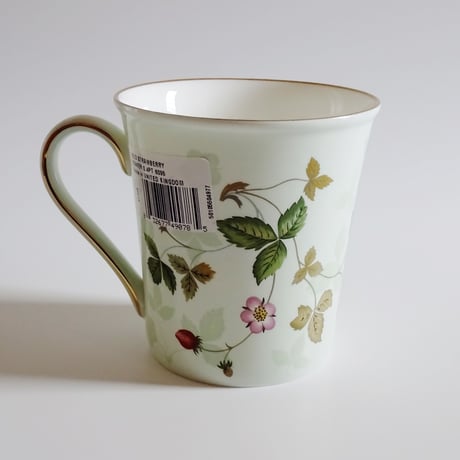 ウェッジウッドWEDGWOOD　ワイルドストロべリー　パステルビーカー　グリーン