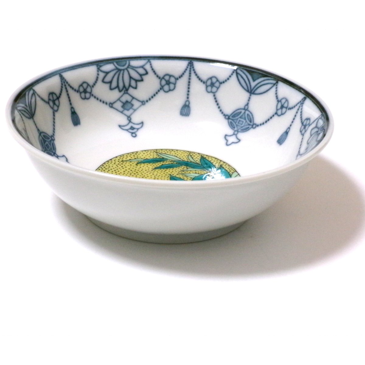 九谷焼 4.5号小鉢揃 瓔珞吉田屋草花/美山窯【和食器 鉢 食器セット