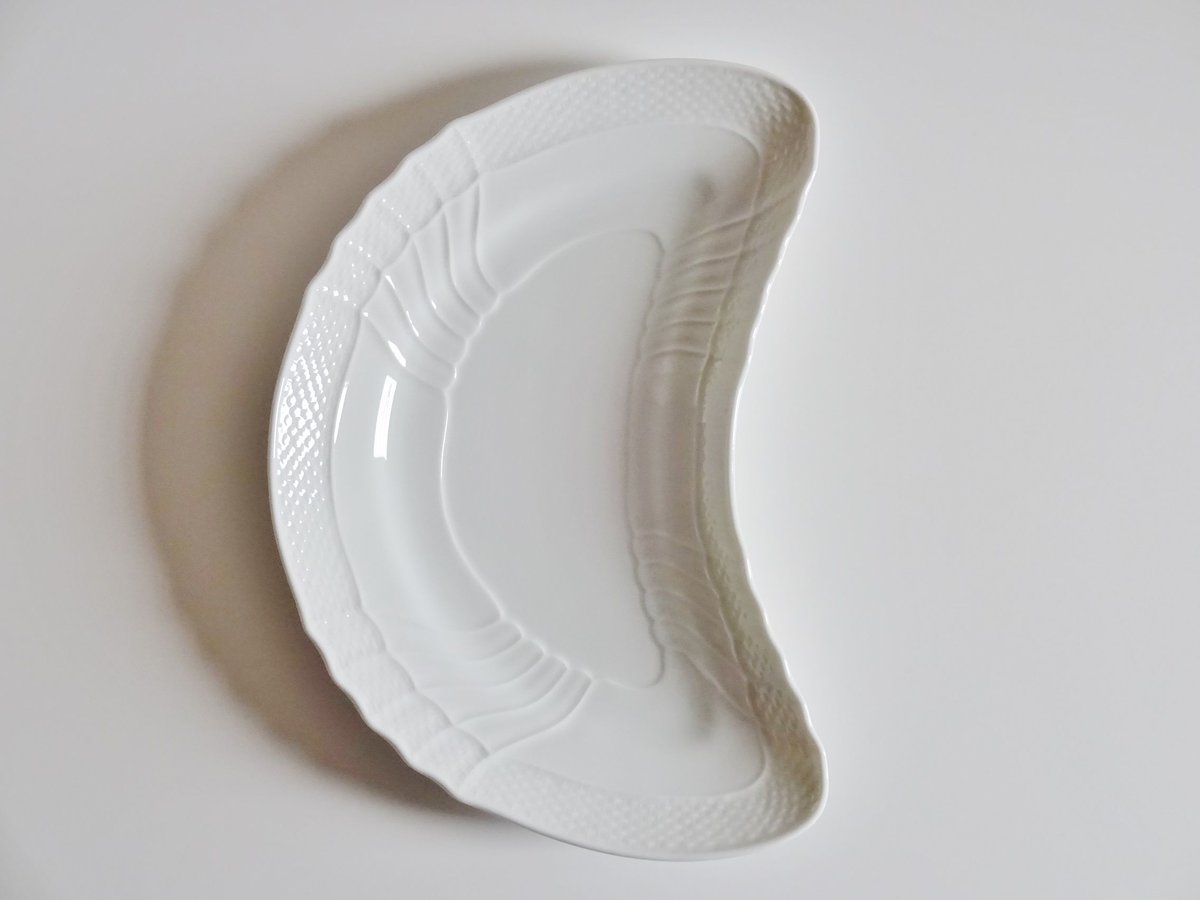 リチャードジノリ ベッキオホワイト クレセントディッシュ