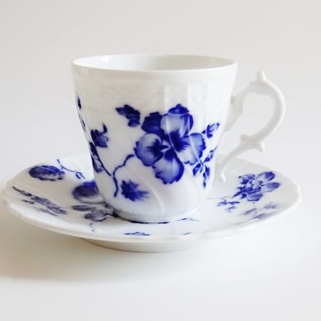 リチャードジノリ　ローズブルー　　コーヒーカップ＆ソーサーＬ