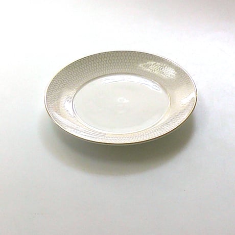 ウェッジウッドWEDGWOOD　ジオGIOゴールドGOLD　プレート17センチ　ペア【ギフト食器　ケーキ皿　ペア皿】【御結婚御祝・内祝・新築御祝・還暦御祝・御礼・寿・ギフト包装可能】