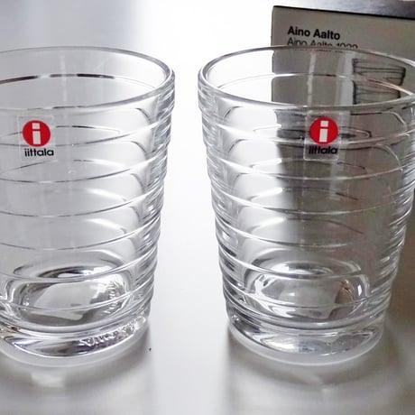 iittala (イッタラ）Aino Aalto（アイノアアルト）　ペアタンブラー　クリア【御結婚御祝・内祝・新築御祝・還暦御祝・御礼・寿・ギフト包装可能】