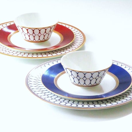 ウェッジウッドWEDGWOOD　ルネッサンスゴールド・レッドRenaissance Gold・ Red 6ピースセット【御結婚御祝・内祝・新築御祝・還暦御祝・寿】