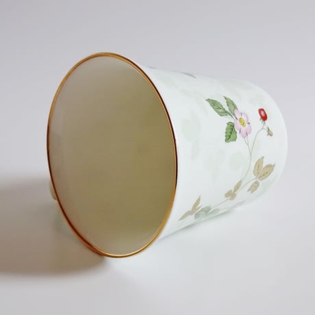 ウェッジウッドWEDGWOOD　ワイルドストロべリー　パステルビーカー　グリーン