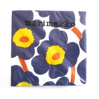 マリメッコmarimekko  ペーパーナプキン ウニッコ ダークブルーUNIKKO 552644dark blue 33x33cm 20枚入り
