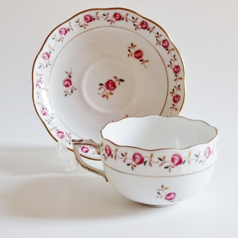 ヘレンド ローズガーランド ティーカップ＆ソーサー | 神戸セレクト