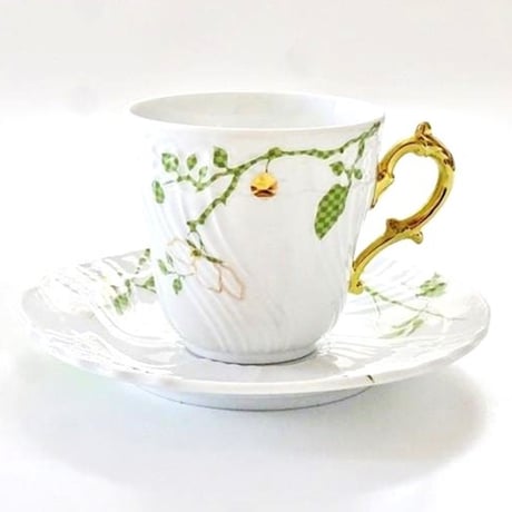 リチャードジノリ Richard Ginori フィオーリヴェルディ コーヒーカップ&ソーサー [L」【御結婚御祝・内祝・新築御祝・還暦御祝・御礼・寿・ギフト包装可能】
