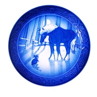 ロイヤルコペンハーゲンROYAL COPENHAGEN　イヤーズプレート　2019年　【ブランド食器】【記念プレート】【お皿】【御結婚御祝・内祝・新築御祝・還暦御祝・御礼・寿・ギフト包装可能】
