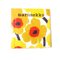 マリメッコmarimekko　ペーパーナプキン552671 ウニッコ ダークイエロー   33cm　20枚入り