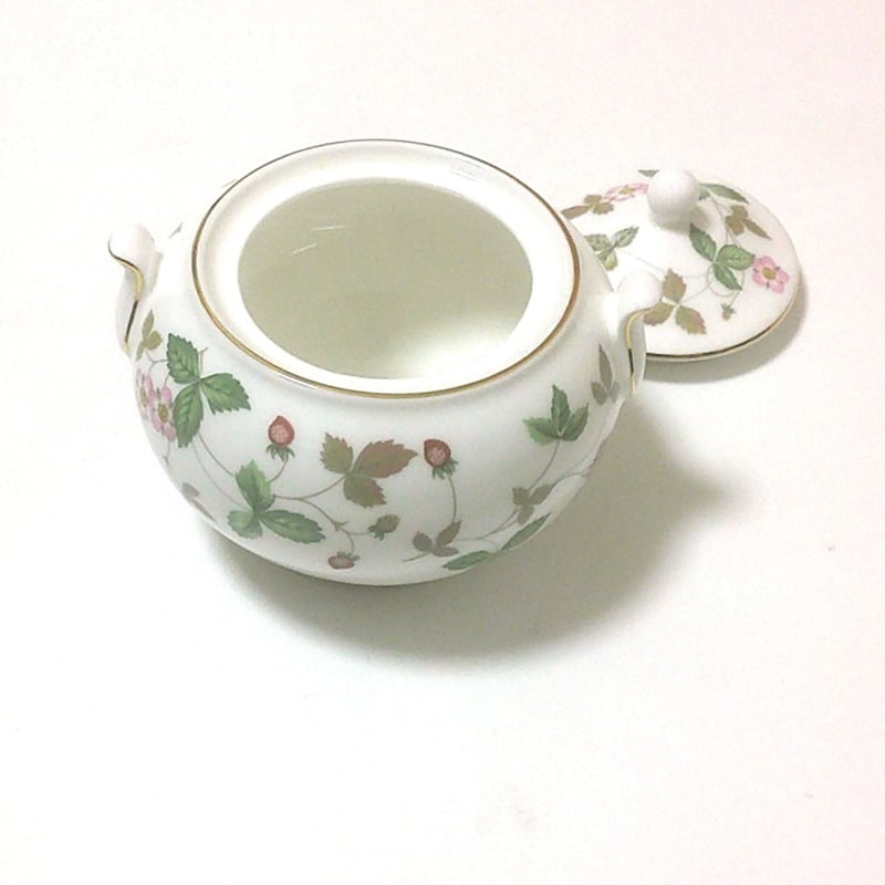 ウェッジウッドWEDGWOOD ワイルドストロベリー ティ―ポット、シュガー
