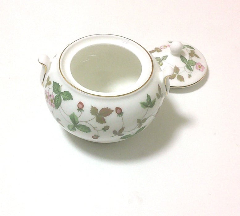 ウェッジウッドWEDGWOOD ワイルドストロベリー ティ―ポット、シュガー