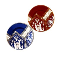 ウェッジウッドWEDGWOOD　ルネッサンスゴールド、レッド　23センチプレート　アクセント（ACC）ペア【ブランドボックス付属】【御結婚御祝・内祝・新築御祝・還暦御祝・御礼・寿・ギフト包装可能】