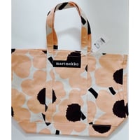 マリメッコmarimekko ペルスカッシPERUS KASSIピエニ　トートバッグ　ピーチ48464-833