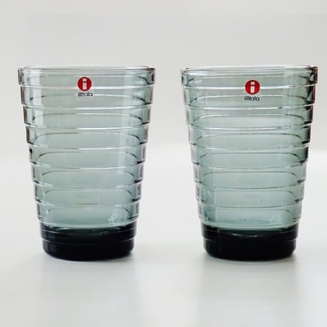 iittala (イッタラ）　Aino Aalto（アイノアアルト）　タンブラー　ペア　グレー【御結婚御祝・内祝・新築御祝・還暦御祝・御礼・寿・ギフト包装可能】