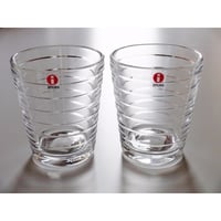 iittala (イッタラ）Aino Aalto（アイノアアルト）　ペアタンブラー　クリア【御結婚御祝・内祝・新築御祝・還暦御祝・御礼・寿・ギフト包装可能】