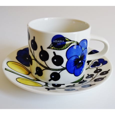 アラビア　パラティッシ　イエロー　コーヒーカップ＆ソーサー