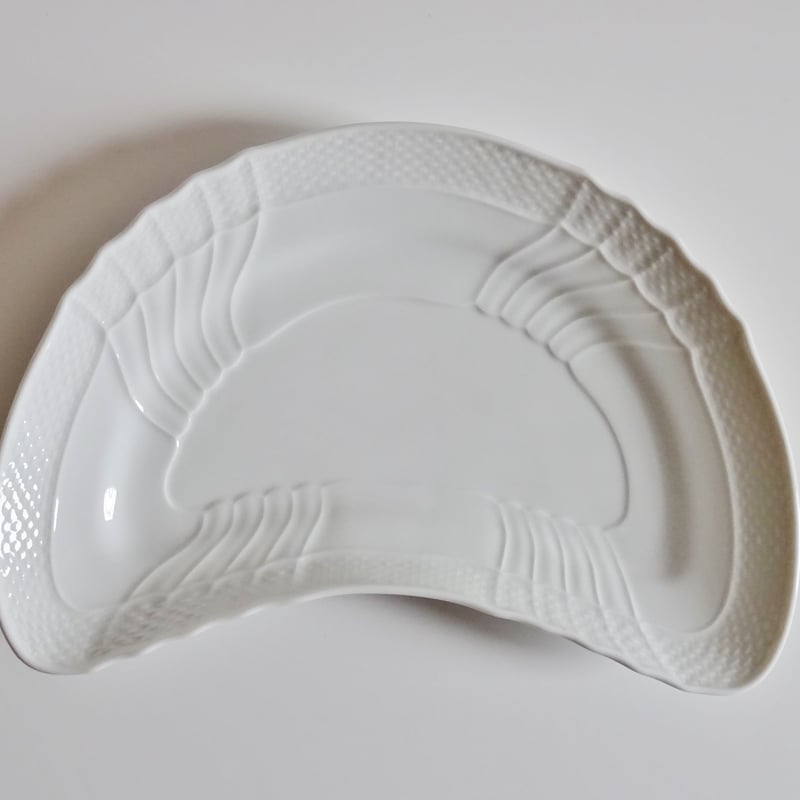 ジノリ　ベッキオホワイト　クレセントディッシュ×5 ジノリ ベッキオホワイト クレセントディッシュ×5 ジノリ