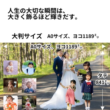 家族の軌跡アーカイブアート【大判A0サイズ/ラミネート加工仕上げ】
