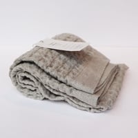 今治タオル【HEATHER WAFFLE ヘザーワッフル】 Ｍ　(アイスグレー)【38×85cm】
