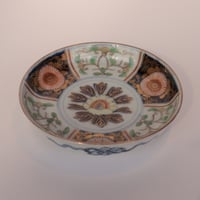 古伊万里　草花文錦皿