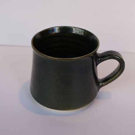 陶器「作家　水野幸一」織部　コーヒーカップ