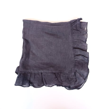 BORGO DELLE TOVAGLIE　フリルナプキン　graphite