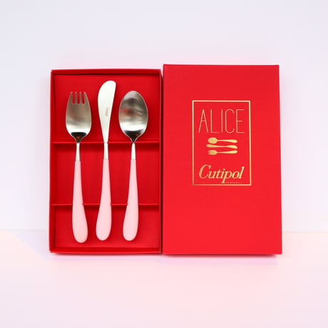 ●クチポールALICE「ピンク×シルバー」３本セット
