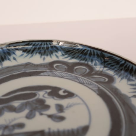 古伊万里染付６寸皿　（江戸中期）