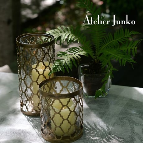 「Atelier Junko」 キャンドルホルダー　アラベスク　S