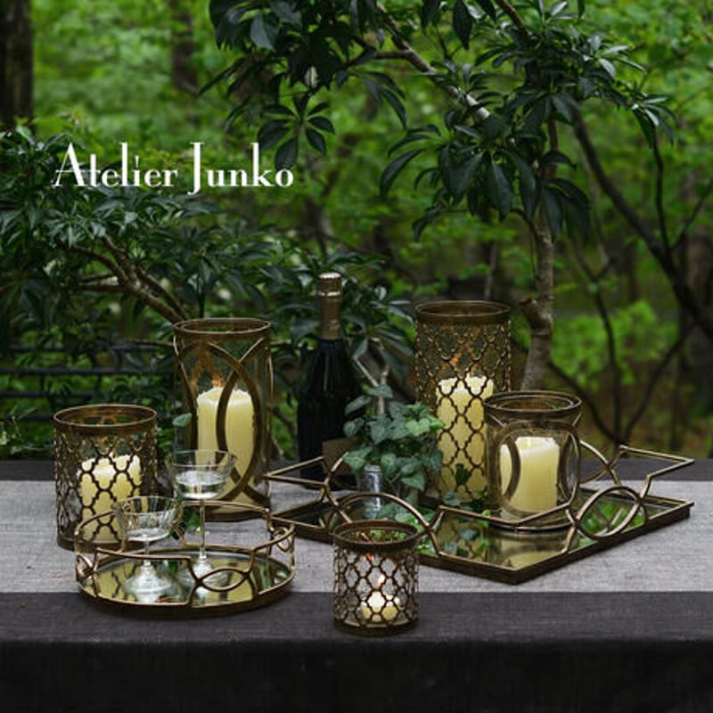 Atelier Junko」 キャンドルホルダー アイアンリング Atelier Junko」 キャンドルホルダー アイアンリング