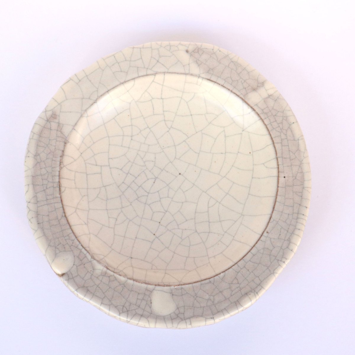 G0709　新品　陶器　陶芸作家　人気のホワイトグレーのだえん取り皿４枚 fit=scale-down,w=1200