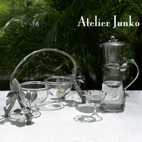 「Atelier Junko」 グラスピッチャー　ロング　レモン（フタ付き）