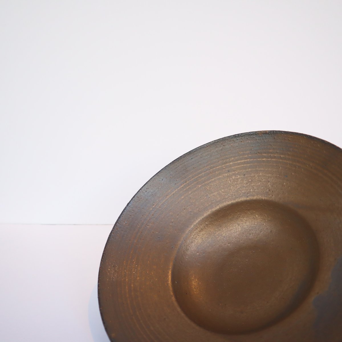 陶器「作家 水野幸一」銅彩釉 リム鉢 小 | FURACOCO
