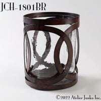 「Atelier Junko」 キャンドルホルダー　アイアンリング　ダークブラウン　S
