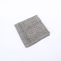 今治タオル【BRERAブレラ】Ｓ　ワッフルハンドタオル（グレー）【36×36cm】