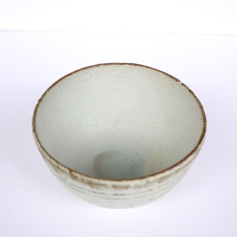 【新品未使用】水野幸一　白磁ボウル　小鉢　5個セット 水野幸一 鉢 ボウル たわみ グレー 粉引き マット