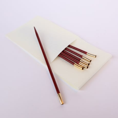 漆器「作家　大藏信一」　ピック (6本セット)