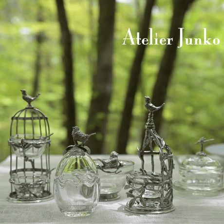 「Atelier Junko」スパイスホルダー＆スプーン　シングルグラス　バードケージ